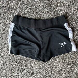 Nike Black and White Athletic Shorts Compression Style